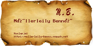 Müllerleily Bennó névjegykártya